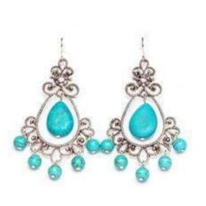 Turquoise chandelier earrings